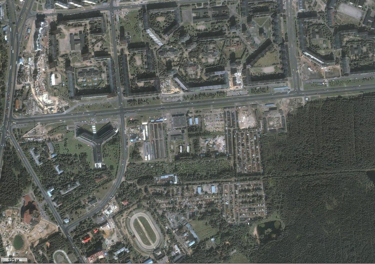 Вид со спутника 2000 года